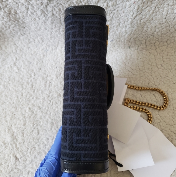 Balmain BBuzz 23 Monogram Jacquard Pouch-On-Chain - Picture 7 of 13